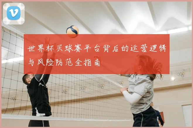 世界杯买球赛平台背后的运营逻辑与风险防范全指南